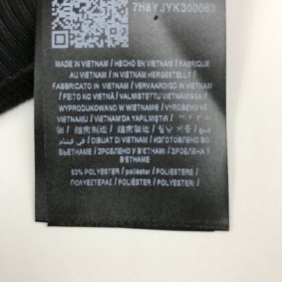 NEW Guess Olya Crochet Trim Bodysuit Women's XL Black Ribbed Knit Stretch V-Neck - Picture 11 of 12